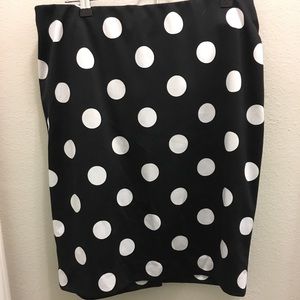 The Limited Polka Dot Pencil Skirt